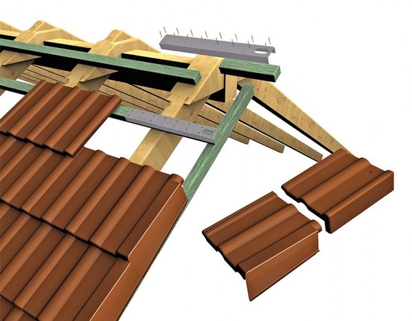 18 Dachlattenverlängerung für 40x60 mm, verzinkt + Spaxschrauben