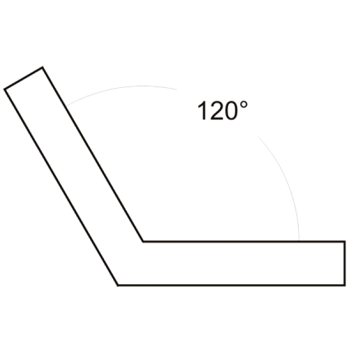 Zuschlag Winkel über 90 ° für Innenecke Flachdach Abschlussprofil Briel Galant zweiteilig